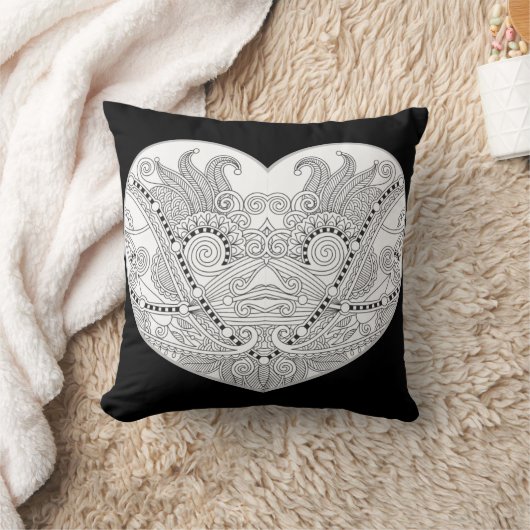 Hartvormig patroon kussen (Deken)