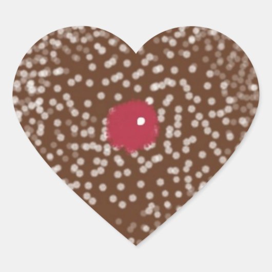 Hartvormig peperkoek Cookie Stickers (Voorkant)