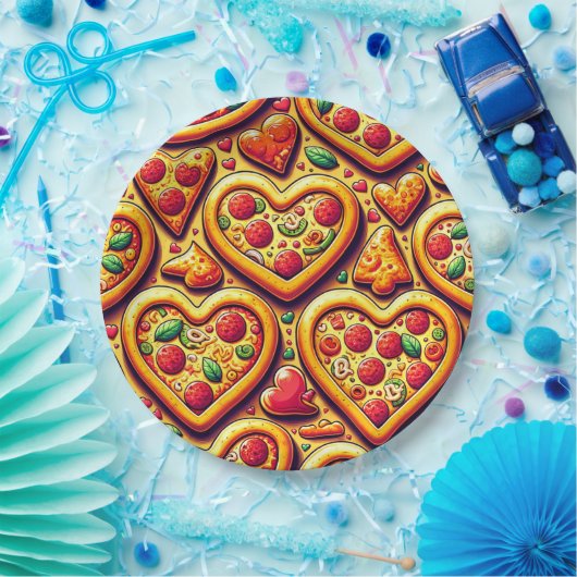 Hartvormig Pizza Lovers Bord (Feest)