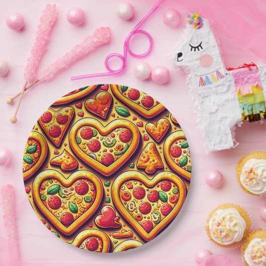 Hartvormig Pizza Lovers Bord (Feest)