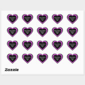 Hartvormig Polka-dot Adres Stickers (Vel)