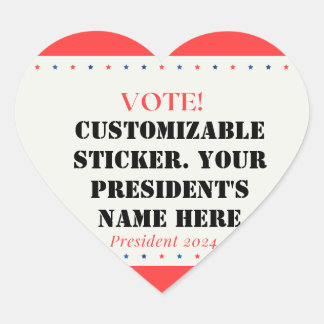 hartvormig President. Hart Sticker