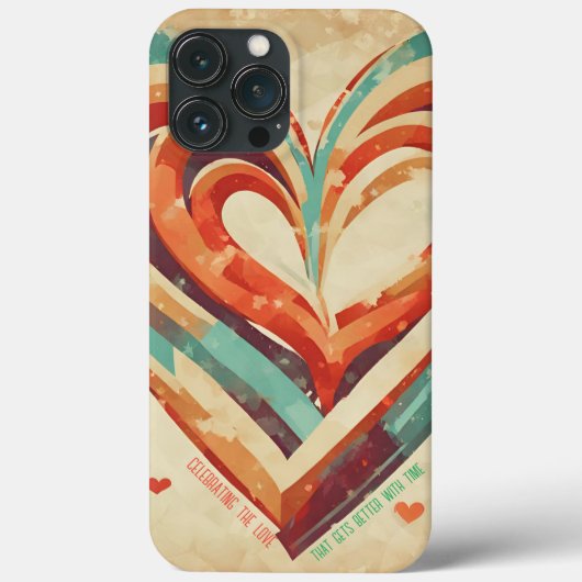 hartvormig retro Case-Mate iPhone case (Achterkant)