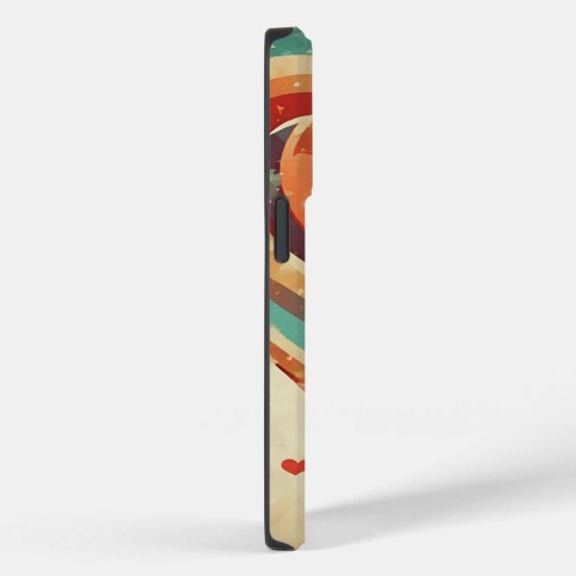 hartvormig retro Case-Mate iPhone case (Achterkant / Rechts)