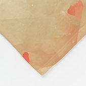 hartvormig retro fleece deken (Hoek)