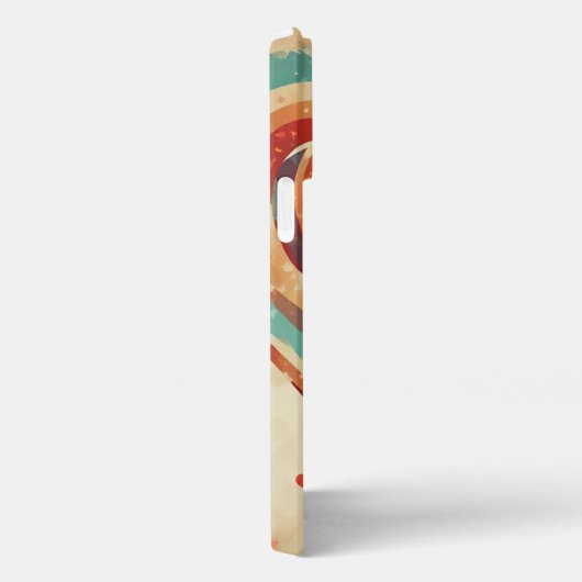 hartvormig retro iPhone hoesje (Rechterkant)