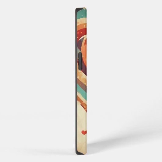 hartvormig retro iPhone hoesje (Rechterkant)