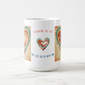 hartvormig retro koffiemok (Center)