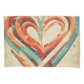 hartvormig retro kussensloop (Voorkant-Links)