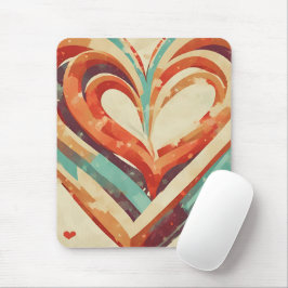 hartvormig retro muismat