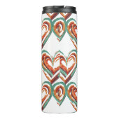 hartvormig retro thermosbeker (Achterkant)