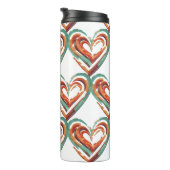 hartvormig retro thermosbeker (Geroteerd rechts)