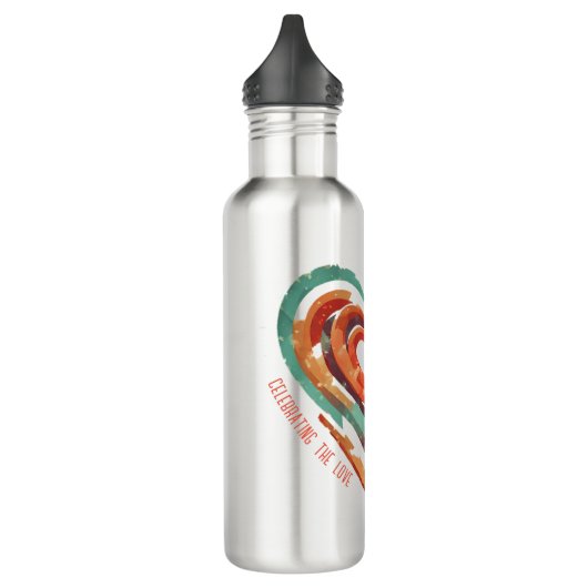 hartvormig retro waterfles (Links)