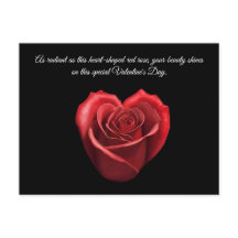 Hartvormig rood rozen Valentijns-