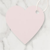 Hartvormig Roze Gevoeld om te zijn bruiloft Bedankjes Labels (Achterkant)