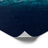 Hartvormig Roze Zand Eiland Satelliet Beeld Poster (Hoek)