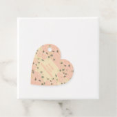 Hartvormig Shabby Chique Bloemig Bedankjes Labels (In situ)