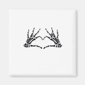 Hartvormig skelet handen - Unieke kunst voor skele Magneet (Voorkant)