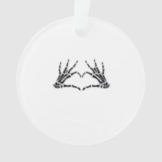 Hartvormig skelet handen - Unieke kunst voor skele Ornament