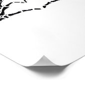 Hartvormig skelet handen - Unieke kunst voor skele Poster (Hoek)