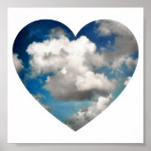 hartvormig skyscape poster (Voorkant)