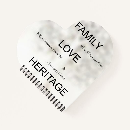 hartvormig spiraalgebonden journaal notitieboek (Voorkant)