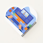 Hartvormig spiraalgebonden notitieboek (Achterkant)