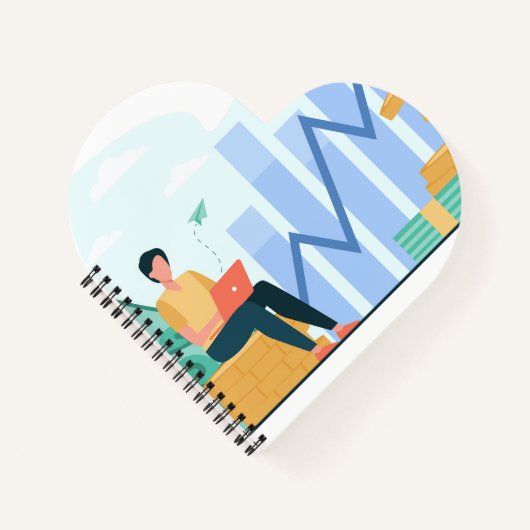 Hartvormig spiraalgebonden notitieboek (Voorkant)