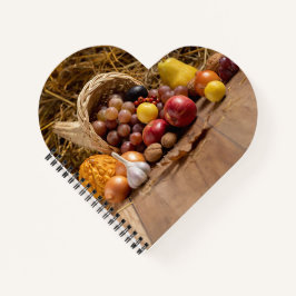 Hartvormig spiraalgebonden notitieboek