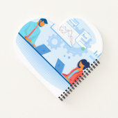 Hartvormig spiraalgebonden notitieboek (Achterkant)