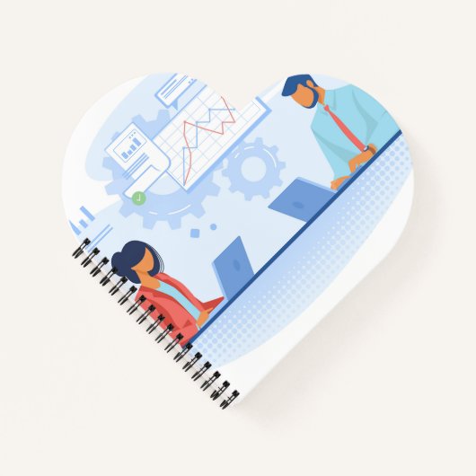 Hartvormig spiraalgebonden notitieboek (Voorkant)