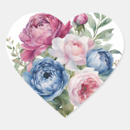 Hartvormig Sticker Label