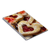 Hartvormig suikerkoekje Sweet Nothings Foto Rood Notitieboek (Rechterzijde)