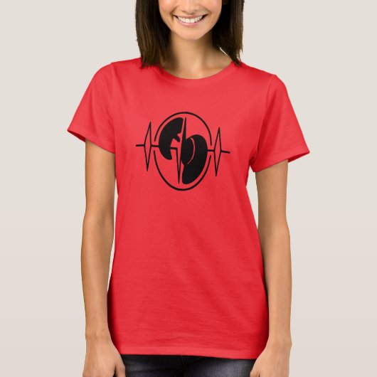 Hartvormig T-shirt (Voorkant)