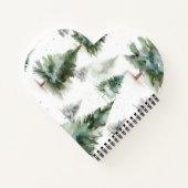 Hartvormig vakantie Notitieboek – Fir Tree Edition (Achterkant)