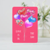 Hartvormig Valentijns Liefdesballonnen (Staand voorkant)