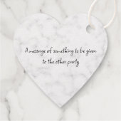 Hartvormig veel bedankt in 4 talen bedankjes labels (Achterkant)