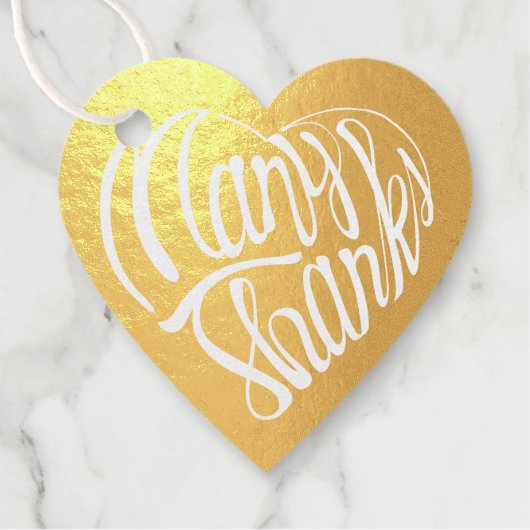 Hartvormig veel bedankt in 4 talen bedankjes labels (Voorkant)