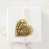 Hartvormig veel bedankt in 4 talen bedankjes labels (In situ)