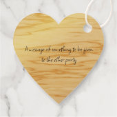 Hartvormig veel bedankt in 4 talen bedankjes labels (Achterkant)