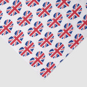 Hartvormig Verenigd Koninkrijk Vlaggen / Union Jac Tissuepapier (Detail)