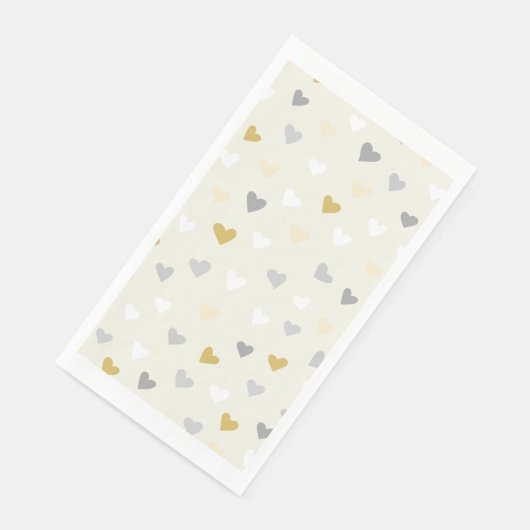 Hartvormig zachte kleur servet (Hoek)