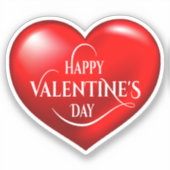 Hartvormige 3D Liefde Symbool-50420 Sticker (Voorkant)