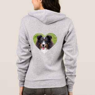 Hartvormige aangepaste foto sjablonen hoodie