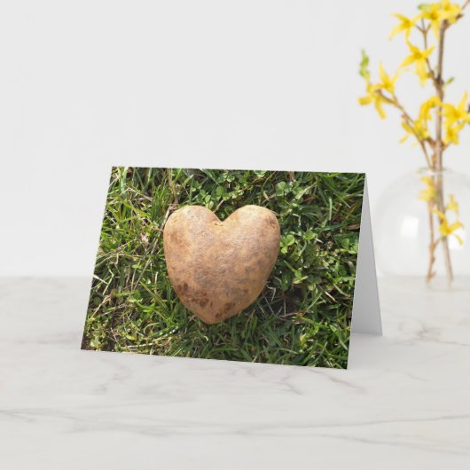 Hartvormige Aardappel Kaart (Gele Bloem)