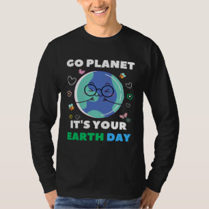 Hartvormige aarddag elke dag bijen wereld milieu t-shirt