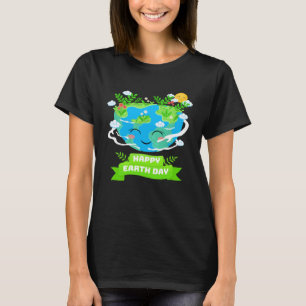 Hartvormige Aardedag Elke Dag Bijen Wereld Milieu T-shirt
