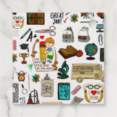 Hartvormige appel | Erkenning leraar Bedankjes Labels (Achterkant)