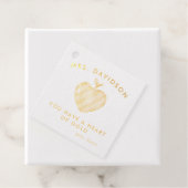 Hartvormige appel | Erkenning leraar Bedankjes Labels (Met doos)