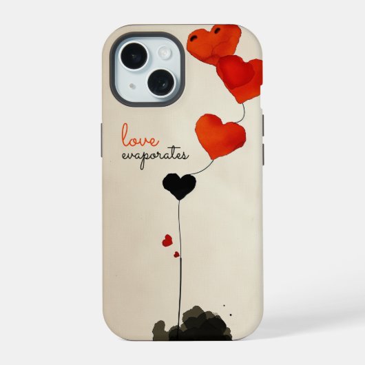 Hartvormige ballonnen iPhone 15 case (Achterkant)